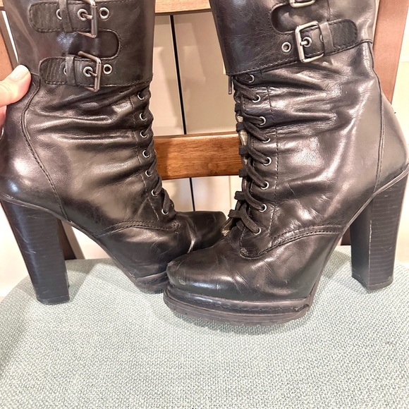 BCBG Lace Up Inside Zipper Booties - Picture 8 of 10